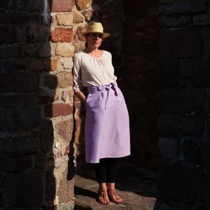 kézműves szoknya, handmade linen skirt
