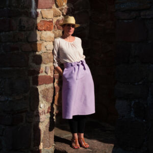 kézműves szoknya, handmade linen skirt