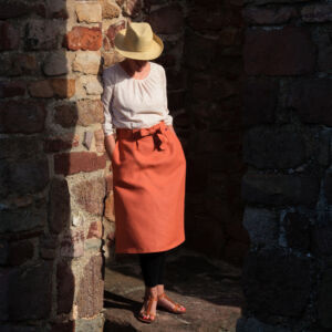 kézműves szoknya, handmade linen skirt