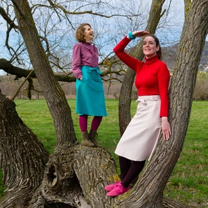szoknya, rock, skirt, lila, len, linen, leinen