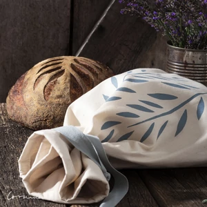 cotton bread bag, food storage bag with cotton ribbon