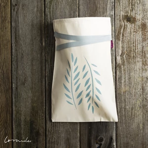 blue print hand printed pattern with screen printing