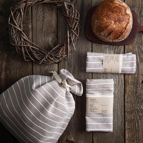 Linen bread bag on sale